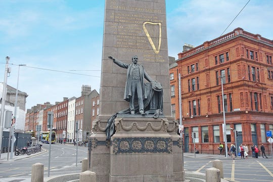 This Dublin statue honors Charles Stewart Parnell, beloved for his tireless work for land reform and Irish home rule
