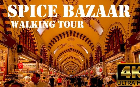 Istanbul Spice Bazaar Walking Tour in 4K! Istanbul Travel Guide 2019