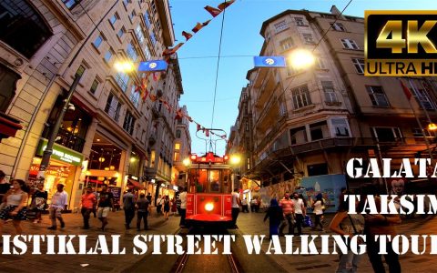 Istiklal Street Istanbul Walking Tour in 4k! Istanbul Travel Guide 2019