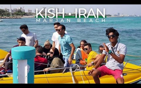 Iran Kish Island 2021 • Walking Tour & Travel Guide • 4K Virtual Tour • Marjan Beach | کیش ایران