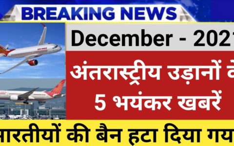 New International Flight Start From 21 December, Travel Guidelines Update,Air india