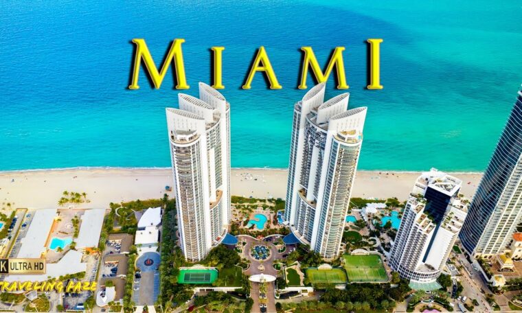 Miami, USA 4K ~ Travel Guide (Relaxing Music)